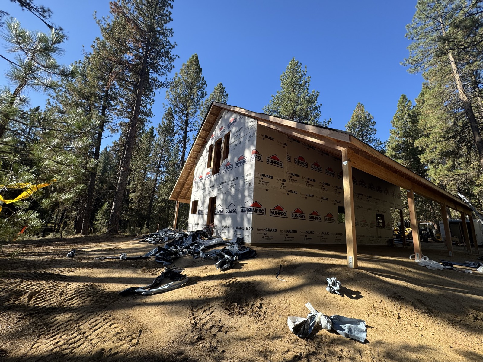 Site and foundation work on the Mountain Cabin custom build