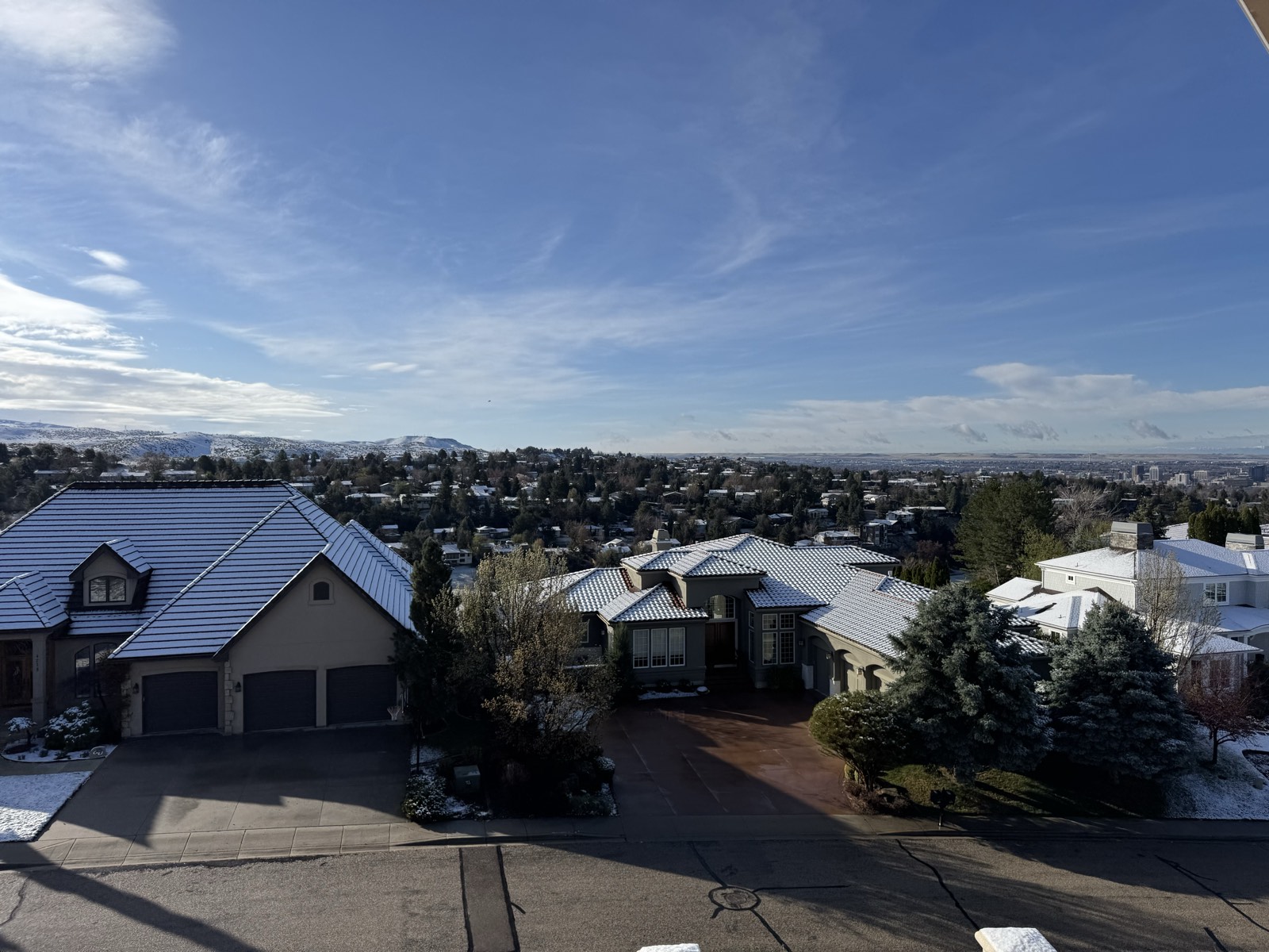 Mountain vista from a terrace remodel in progress