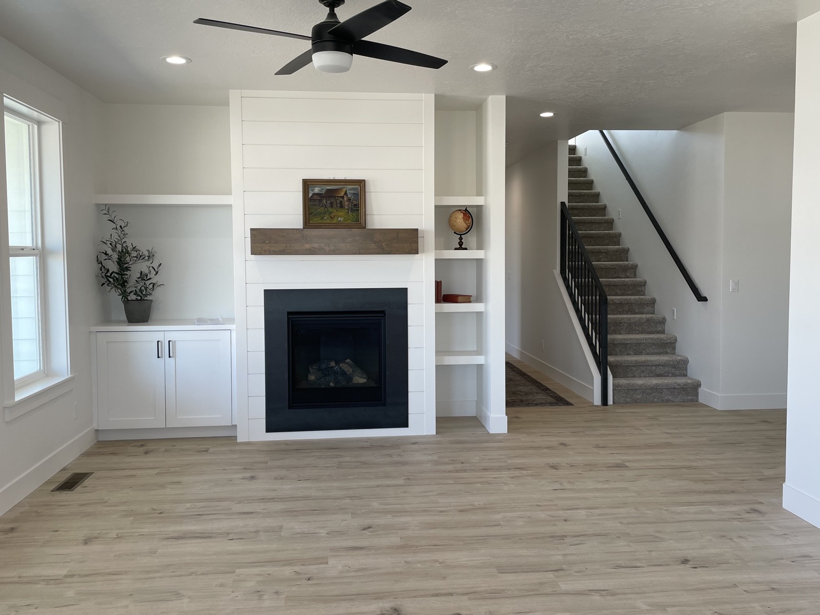 Custom finish carpentry in the Modern Farmhouse project