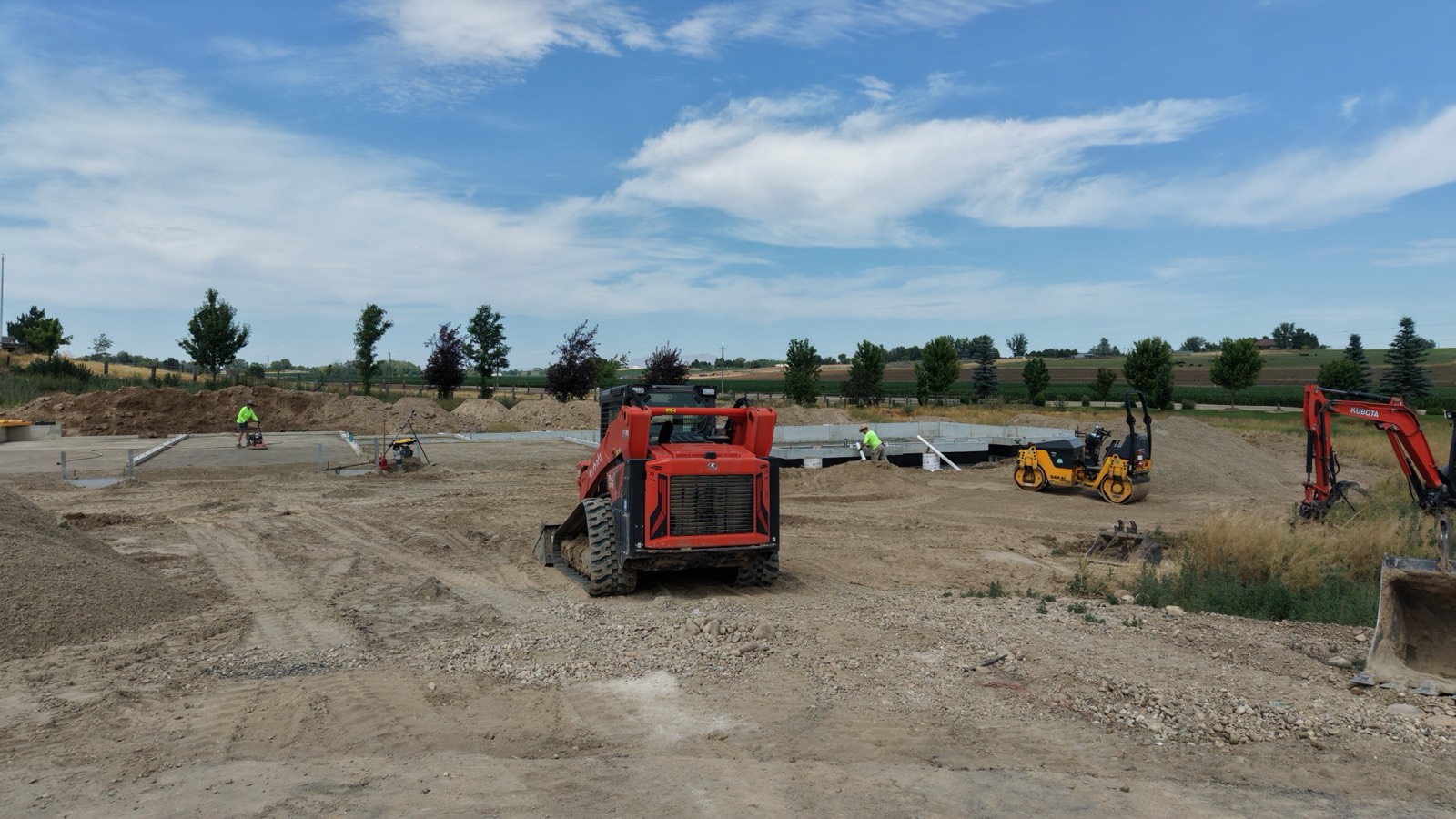 Foundation walls curing on a Treasure Valley homesite