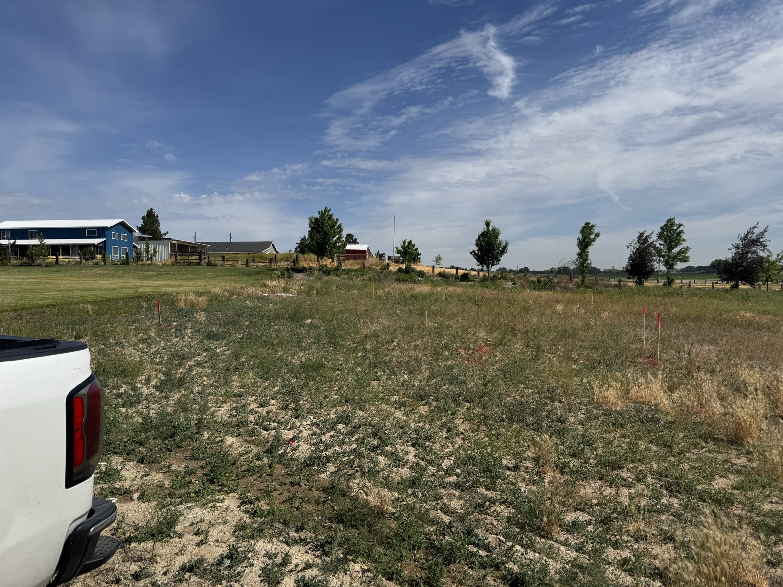 The raw building lot before ground was broken